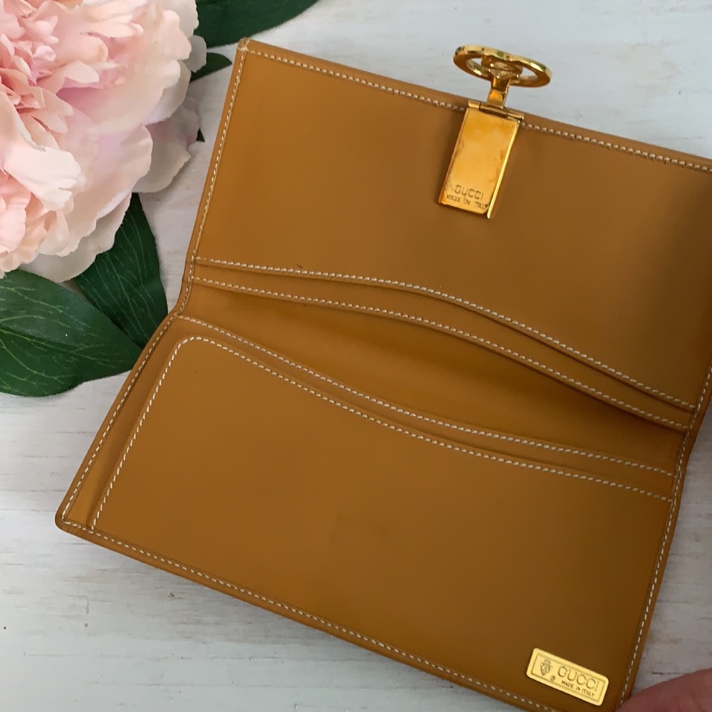 Gucci Vintage Continental Clutch Wallet Cream - Picture 6 of 12